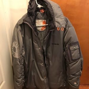 Grey  Akademiks Goose Down Coat